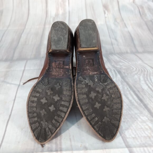 Frye Brown Leather Lace-Up Ankle Boots – Women’s Size 7.5M - Picture 11 of 11